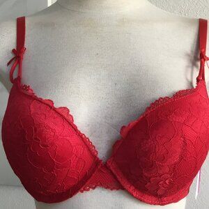 I LUMIE Bundle 2 for $24 Lingerie Two Size Double Push Up Brass Padded Red 36B